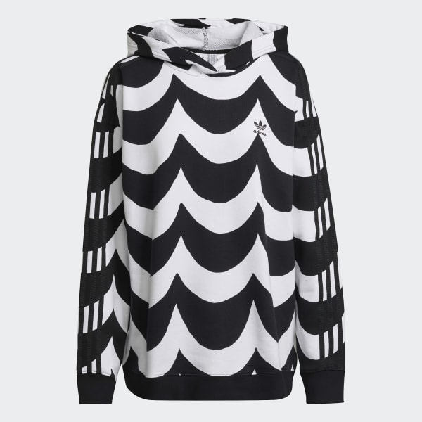 Negro Polera con Capucha Marimekko JDW04