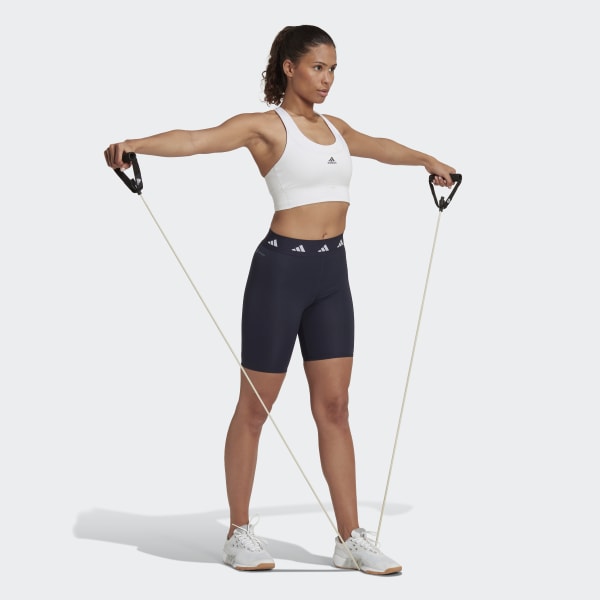 adidas Techfit Bike Short Leggings - Blue | Women's Training | adidas US