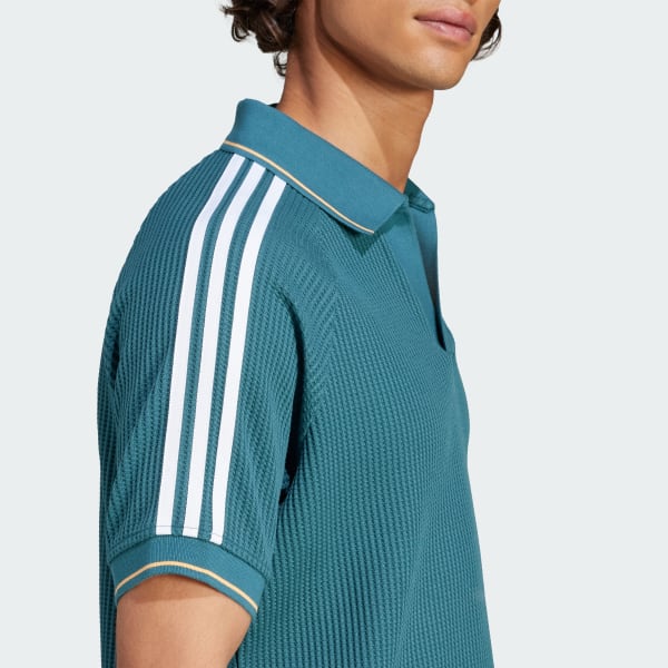Adidas adidas Originals Waffle Knit Polo Shirt WHERE TO BUY