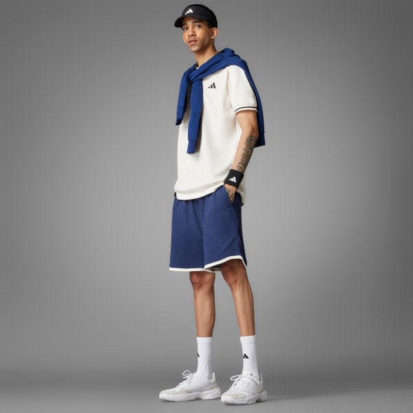 Blanco Polera con Cuello adidas Heritage Tennis