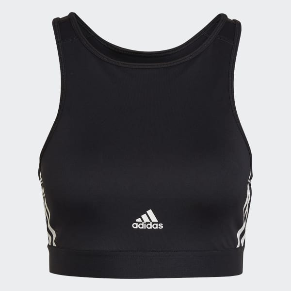 Czerń Hyperglam AEROREADY Training Light-Support Workout Bra EVG62