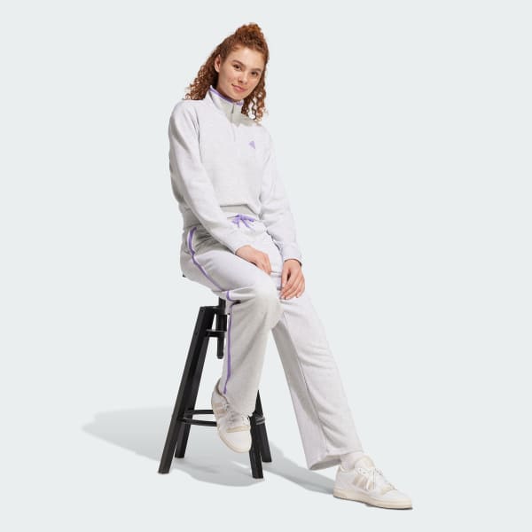 Grigio Pantaloni Essentials Color Pop French Terry