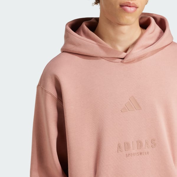 adidas ALL SZN Fleece Graphic Hoodie - Pink | Free Shipping