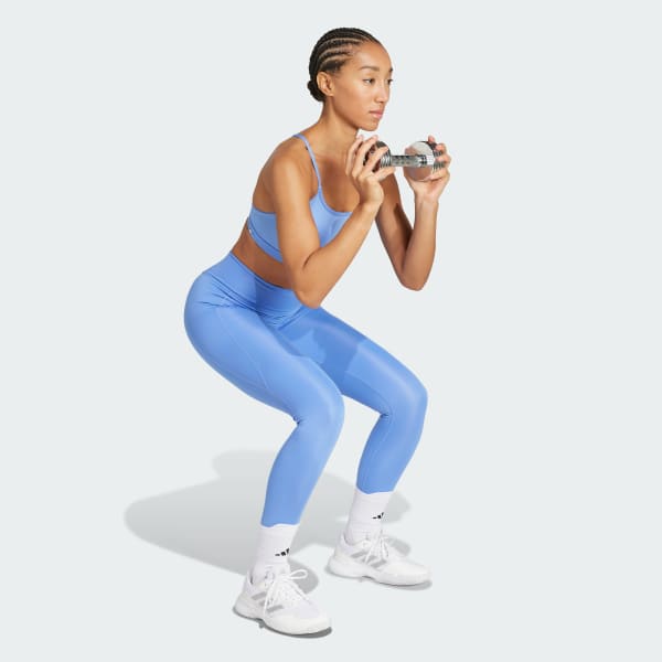 Blu Reggiseno sportivo Aeroreact Training 3-Stripes