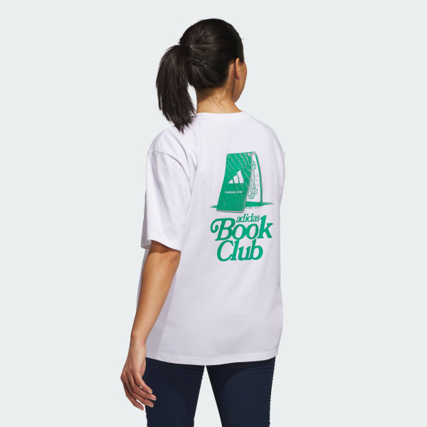 White Golf Book Club Graphic Oversized Tee