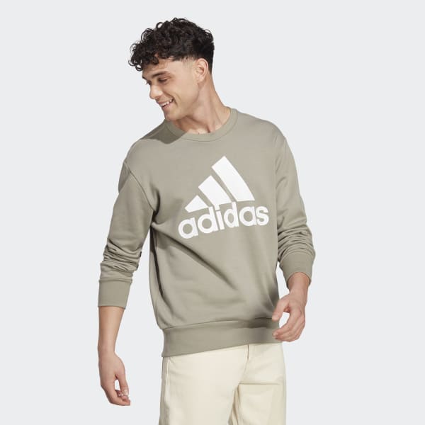 Verde Buzo Essentials Logo Grande Felpa Francesa