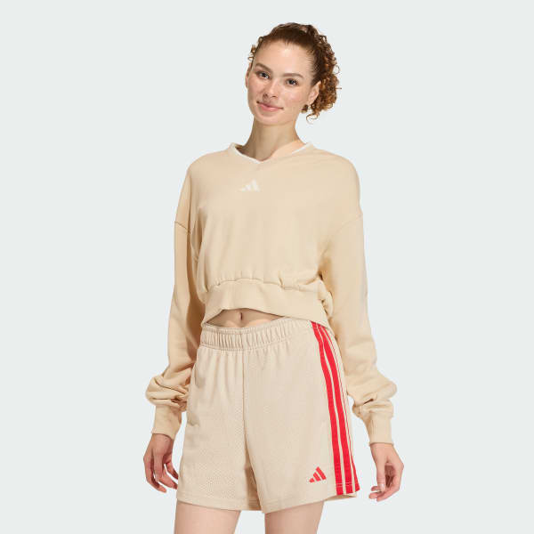 Beige Buzo STADIUM cuello redondo