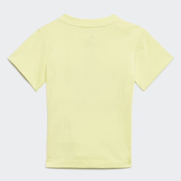 Amarillo Camiseta Camuflaje Estampada