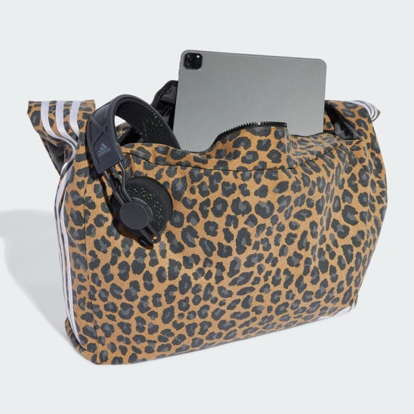 Marron Sac bandoulière Leopard Grand format