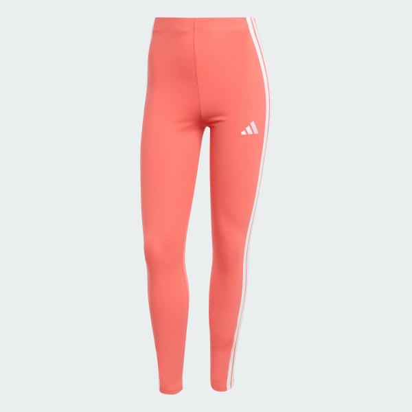 Pink Essentials 3-Stripes Cotton Leggings