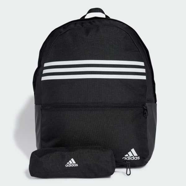 Sort Classic Horizontal 3-Stripes rygsæk