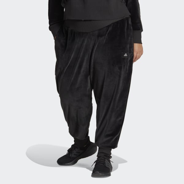 Zwart Holidayz Cozy Velour Joggingbroek (Grote Maat) VS801