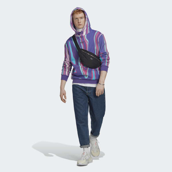 Purple Hyperreal Allover Print Hoodie ZJ797