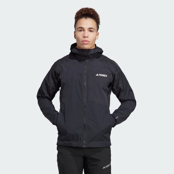 Adidas Terrex XPLORIC GORE-TEX Rain Jacket Black Men's, 57% OFF