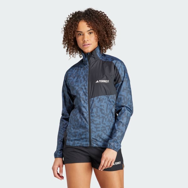 Azul Campera Rompevientos Terrex Trail Running