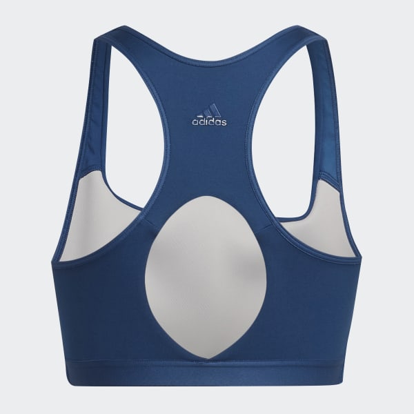 Blue CoreFlow Studio Medium-Support Yoga Wind Bra