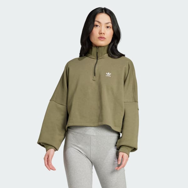 Essentials 1 2 Zip Fleece Sweatshirt