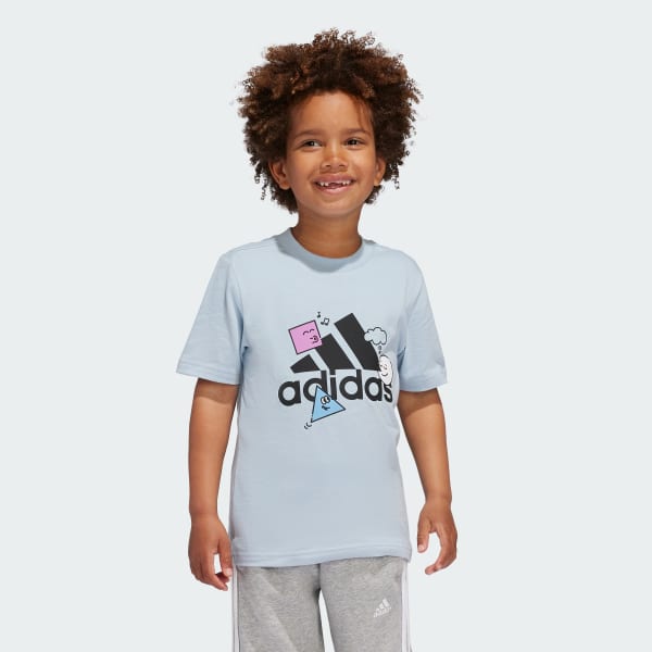 Azul Camiseta estampada Positivity Table