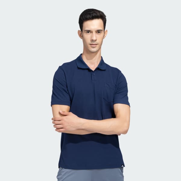 Blue Pocket Polo T-Shirt