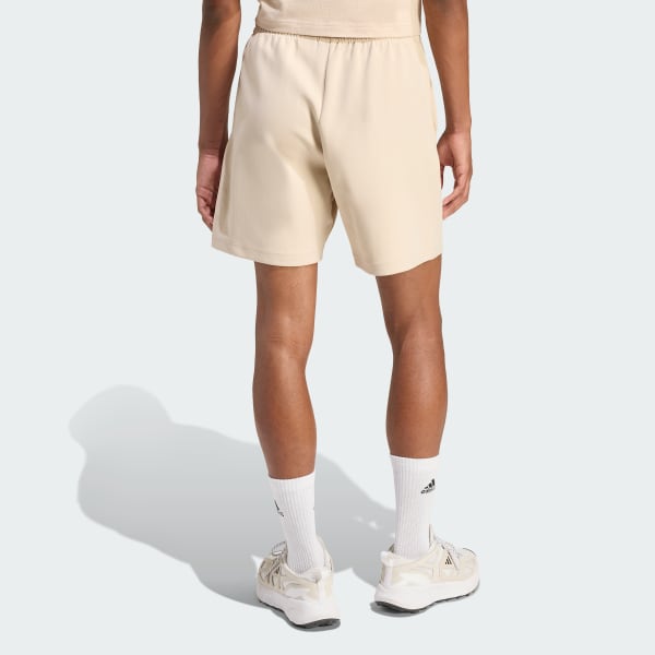 Beige Future Icons Small Logo Shorts