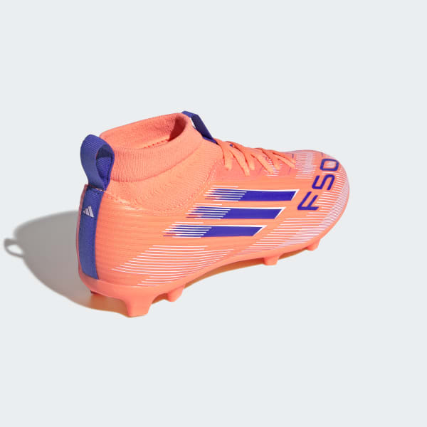 adidas F50 League Mid Firm/Multi-Ground Cleats Kids - Orange