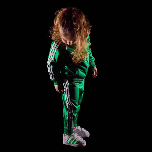 White Superstar LED Lights Comfort Closure Shoes Kids