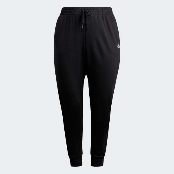 Svart Essentials French Terry Logo Pants (Plus Size) ISA99