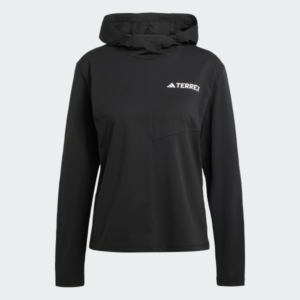 Black Terrex Multi Climacool Hooded Long Sleeve Top