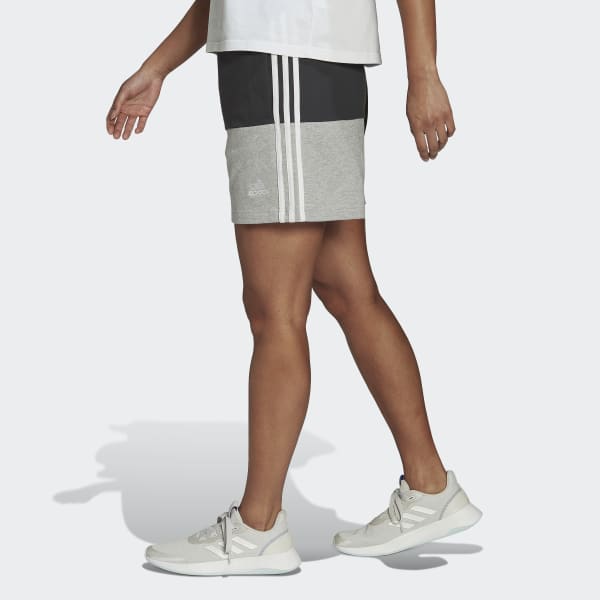 cerná Šortky Essentials 3-Stripes Colorblock Oversize CD282