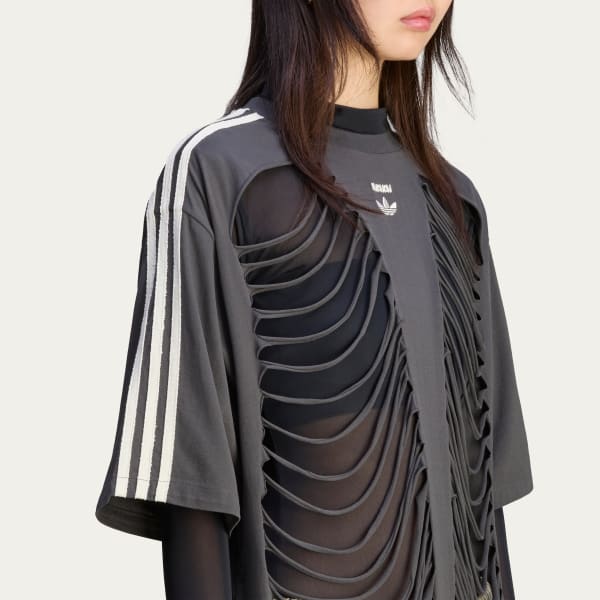 L ADIDAS AVAVAV スラッシュド Tシャツ L ADIDAS AVAVAV スラッシュド Tシャツ