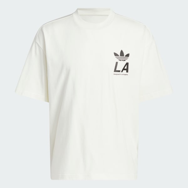 White adidas Sport Design Studio Store Graphic Tee