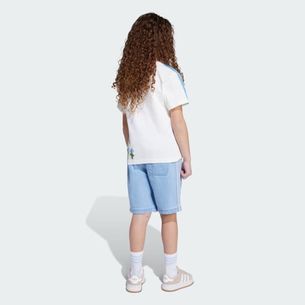 Bianco Completo adidas Originals x Minecraft Tee and Short