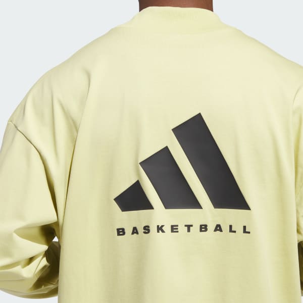 adidas Basketball Long Sleeve Tee Yellow adidas Philippines