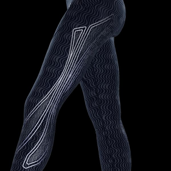 Gris Legging de running adidas by Stella McCartney TruePace COLD.RDY