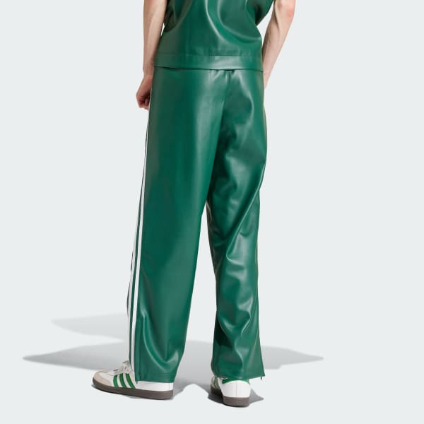 Verde Calça Tecido Sintético Firebird Adicolor Três Listras
