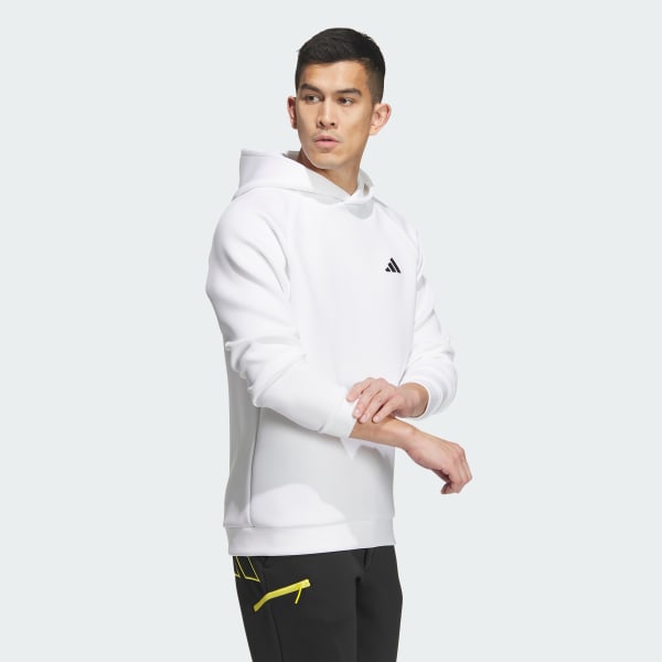 White 3D 디보스 스페이서 니트 긴팔 후디