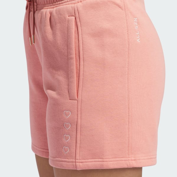 adidas ALL SZN Valentine's Day Shorts - Red | Women's Lifestyle | adidas US