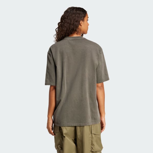 Cinzento T-shirt Oversize