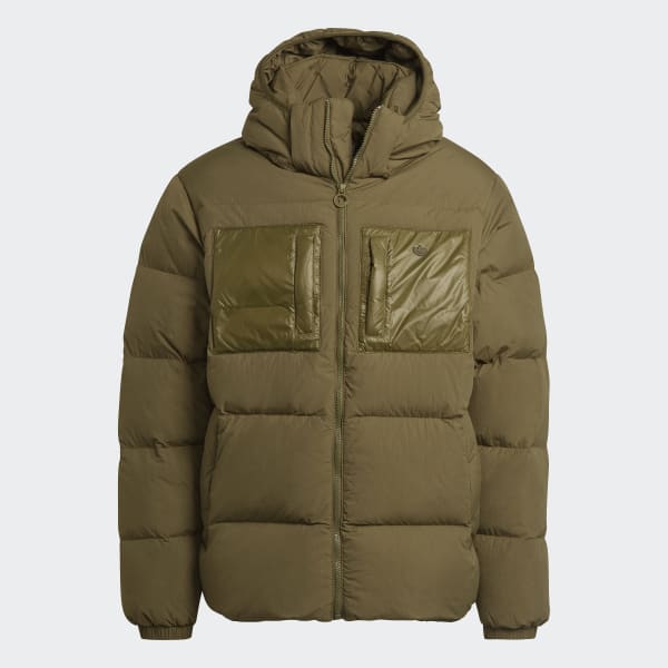 Verde Giacca imbottita Down Regen Hooded
