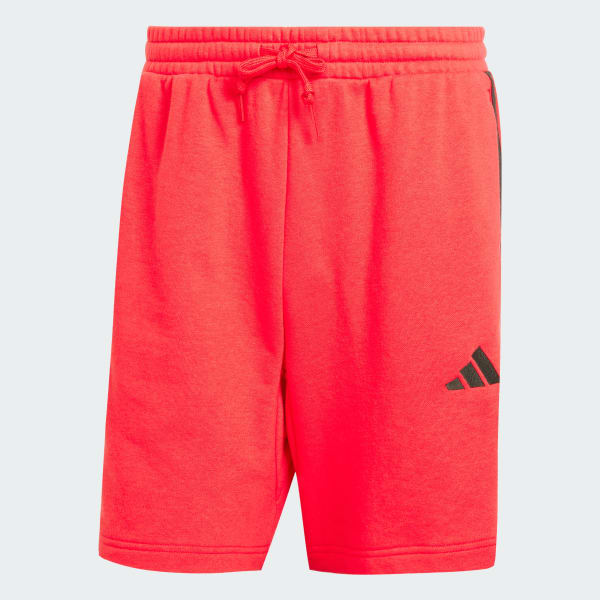 Rojo Shorts Essential 3 Tiras Felpa Francesa