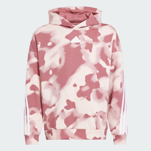 Pink adidas hoodie kids cheap