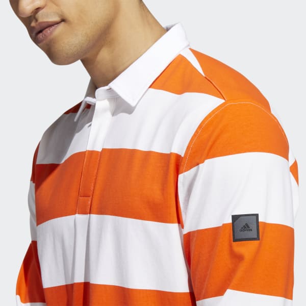 Hvit Adicross Long Sleeve Poloskjorte LE280