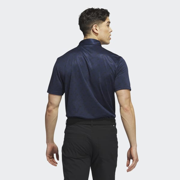 adidas Core Allover Print Golf Polo Shirt - Blue | adidas Canada