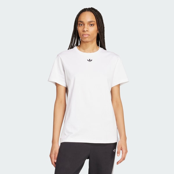 สีขาว เสื้อยืด Adibreak Adicolor