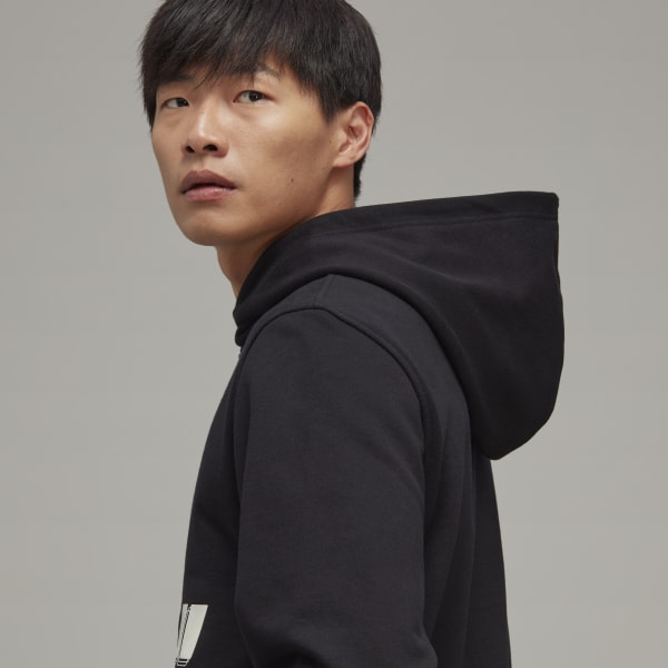 Svart Y-3 Graphic Hoodie EAW46