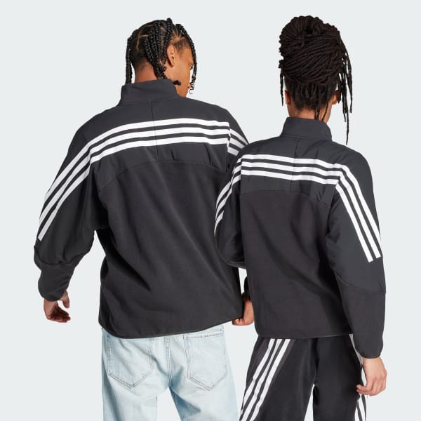 Μαύρο Future Icons 3-Stripes 1/4-Zip Sweatshirt