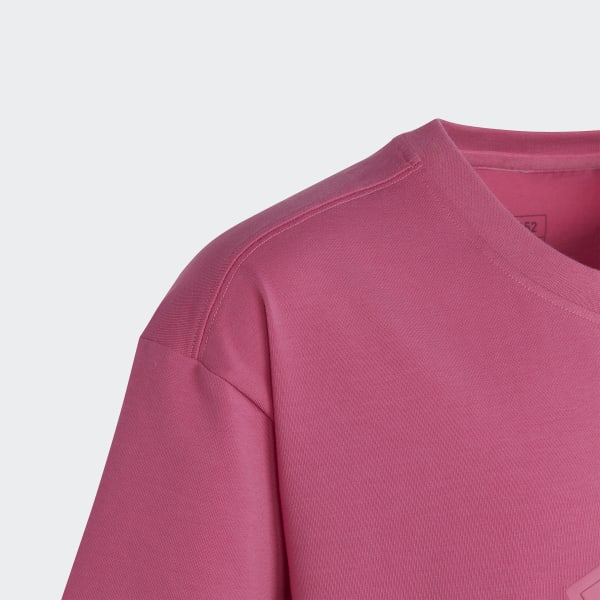 Rosa Vestido Largo Future Icons Estilo Camiseta