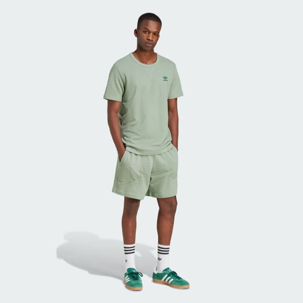 Verde Shorts Essentials Trifolio Tejido Waffle
