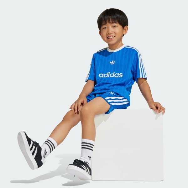 Blu Completo Football Short and Tee Kids