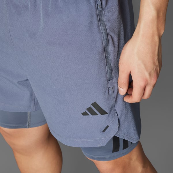 Negro Shorts Power 2 en 1
